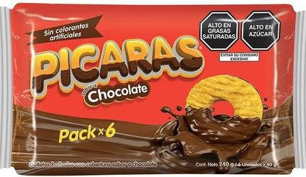 Galletas Picaras Chocolate 6 Pack